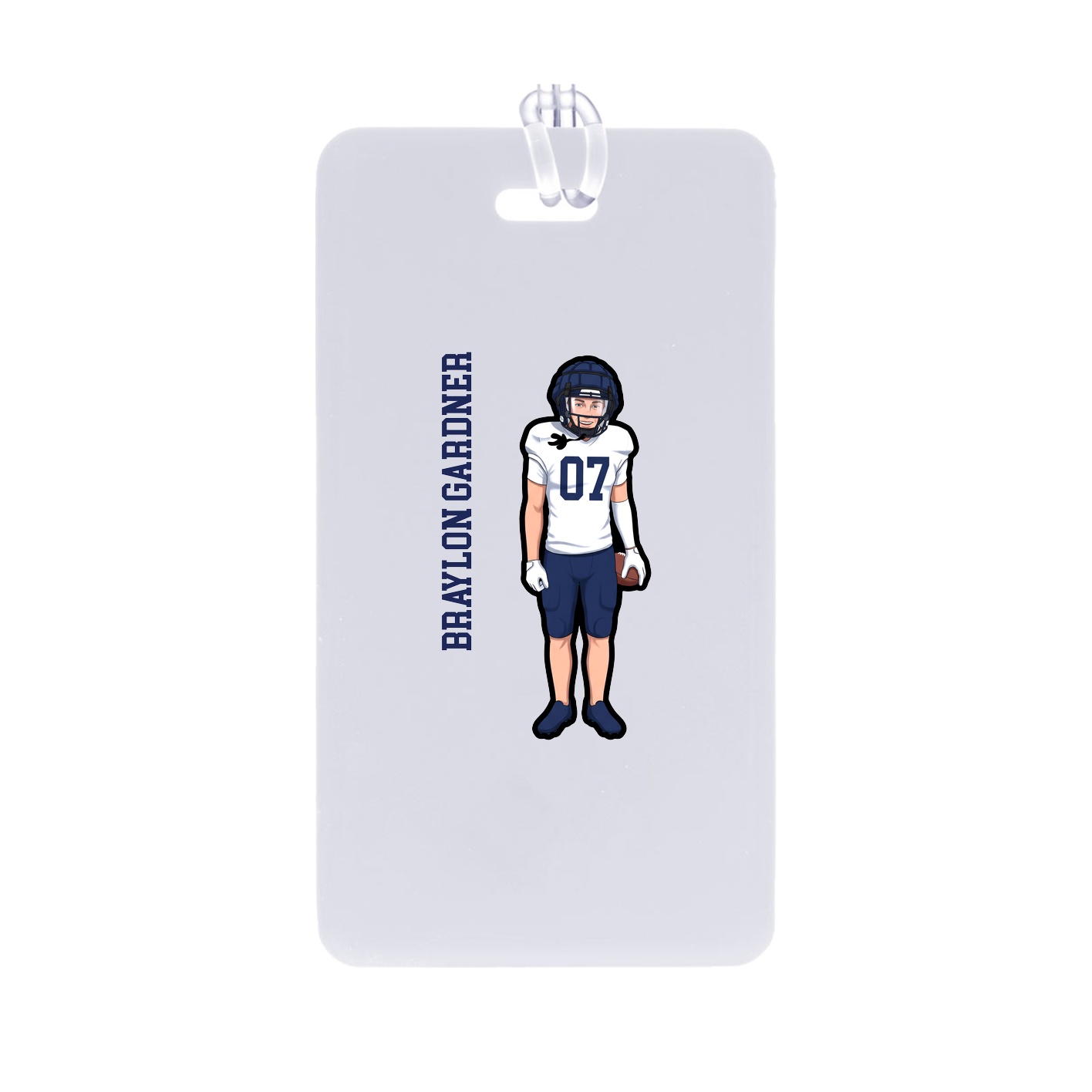 Bag Tag — Name Vertical in Classic