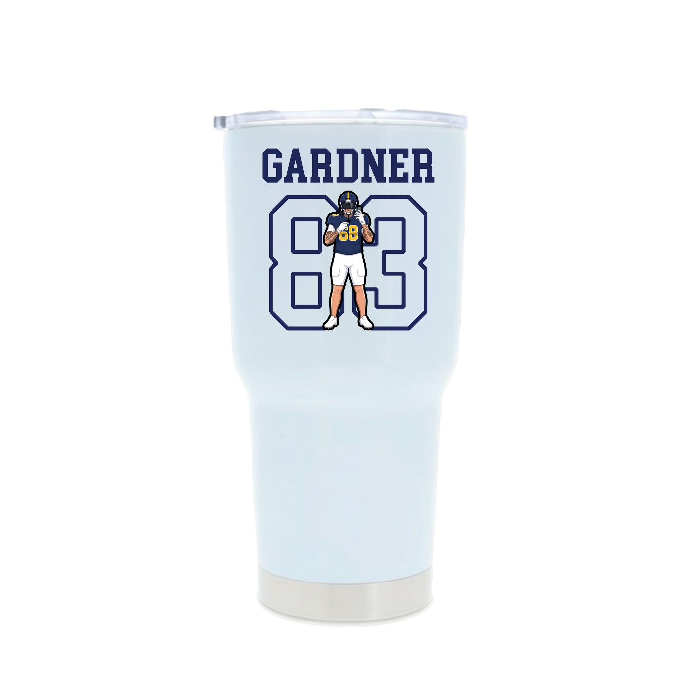 30oz Stainless Steel Tumbler — Shirsey in White