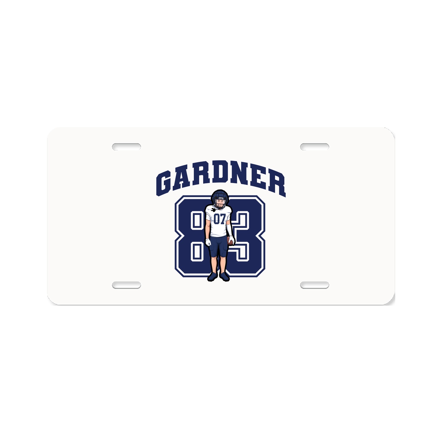 License Plate — Number in Classic
