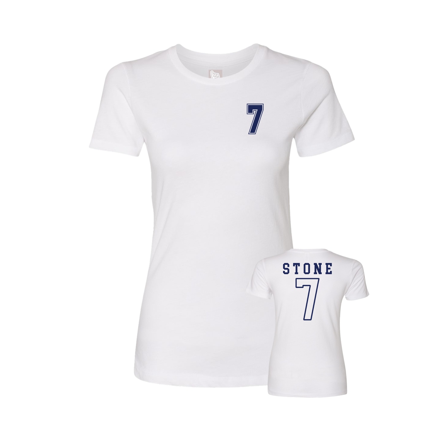 Womens Tee — Chest Back in White