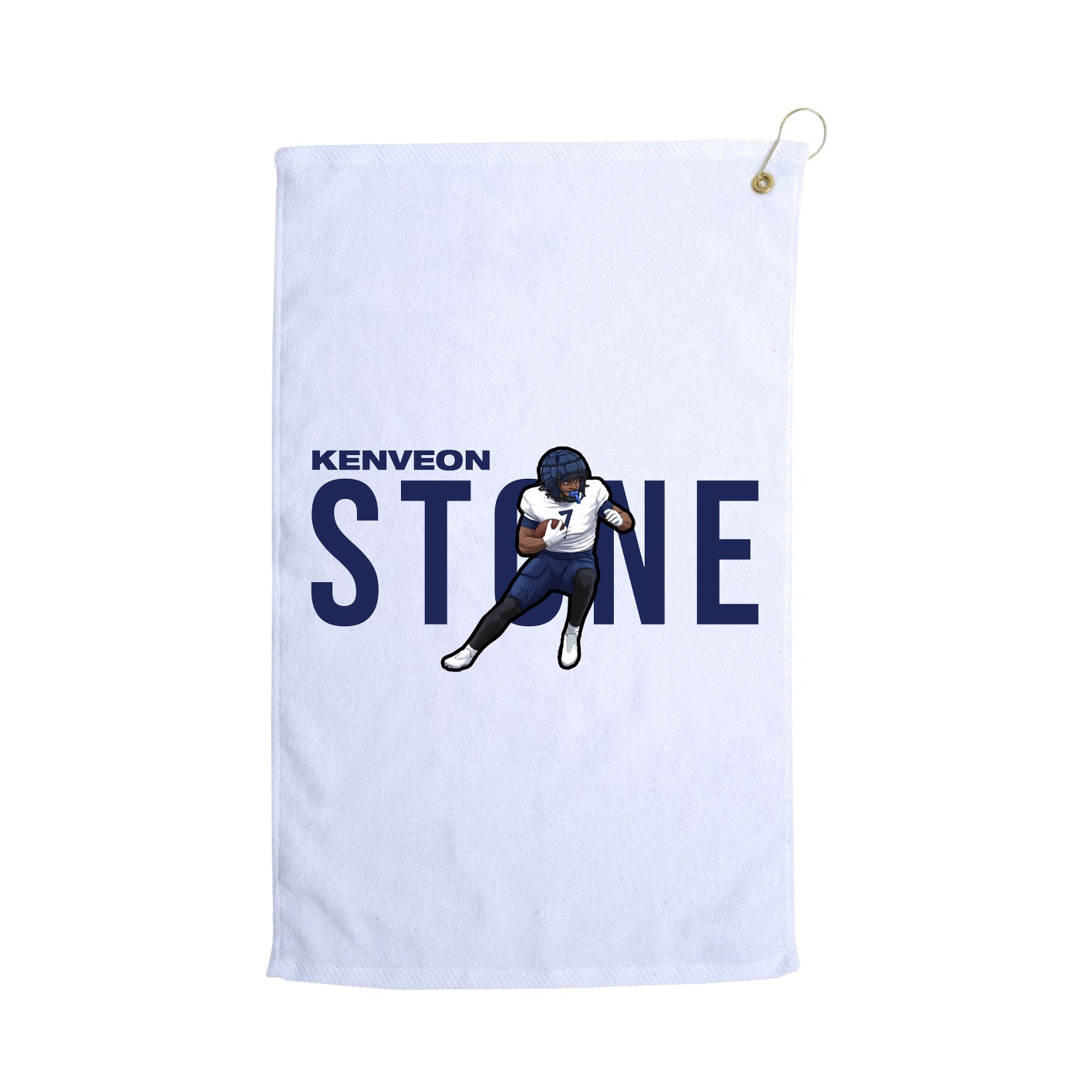 Golf Towel — Player Name in White