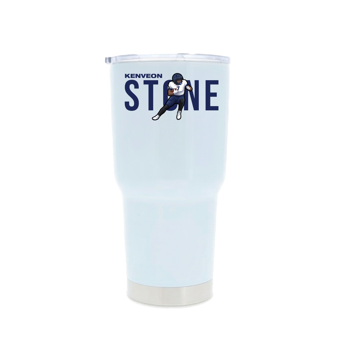 30oz Stainless Steel Tumbler — Player Name in White
