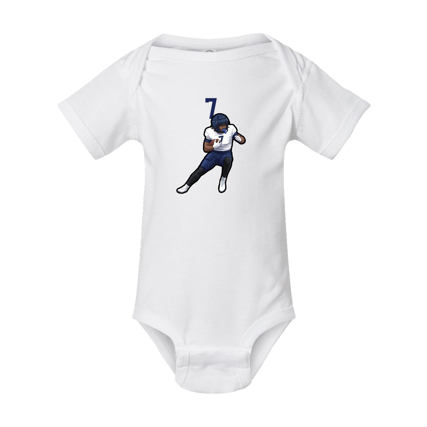 Baby Onesie — Number Top in White