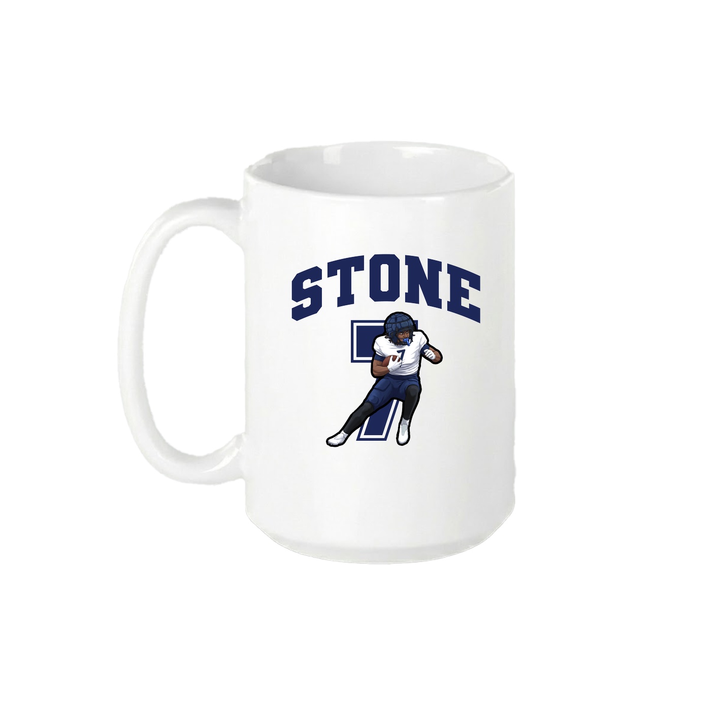 15oz Coffee Mug — Number in White