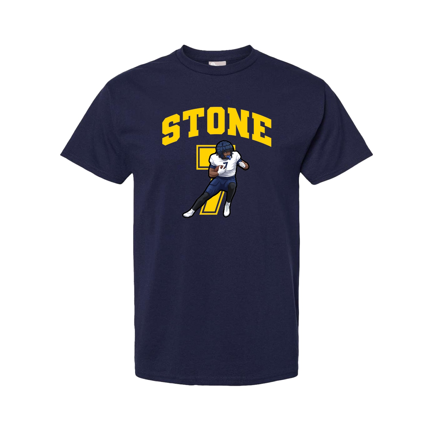 Youth Tee — Number in Navy