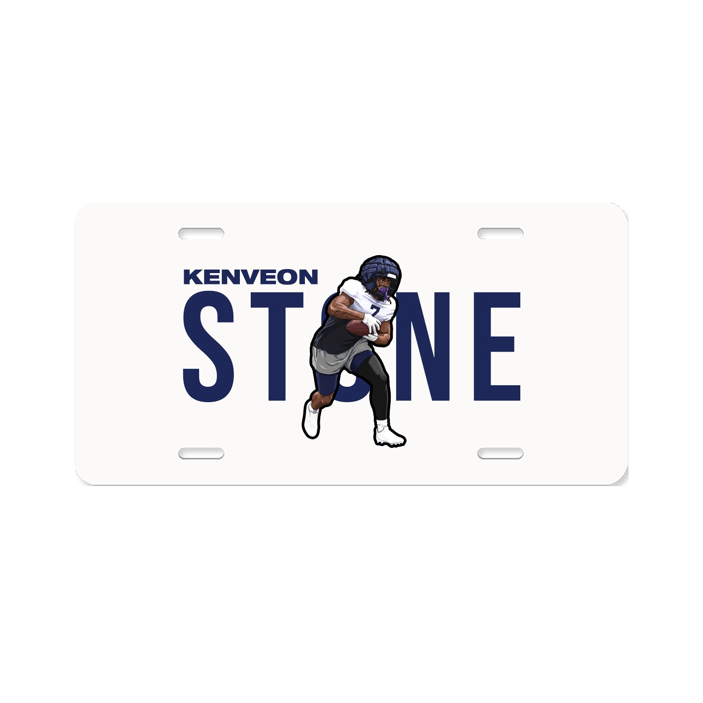 License Plate — Player Name in Classic