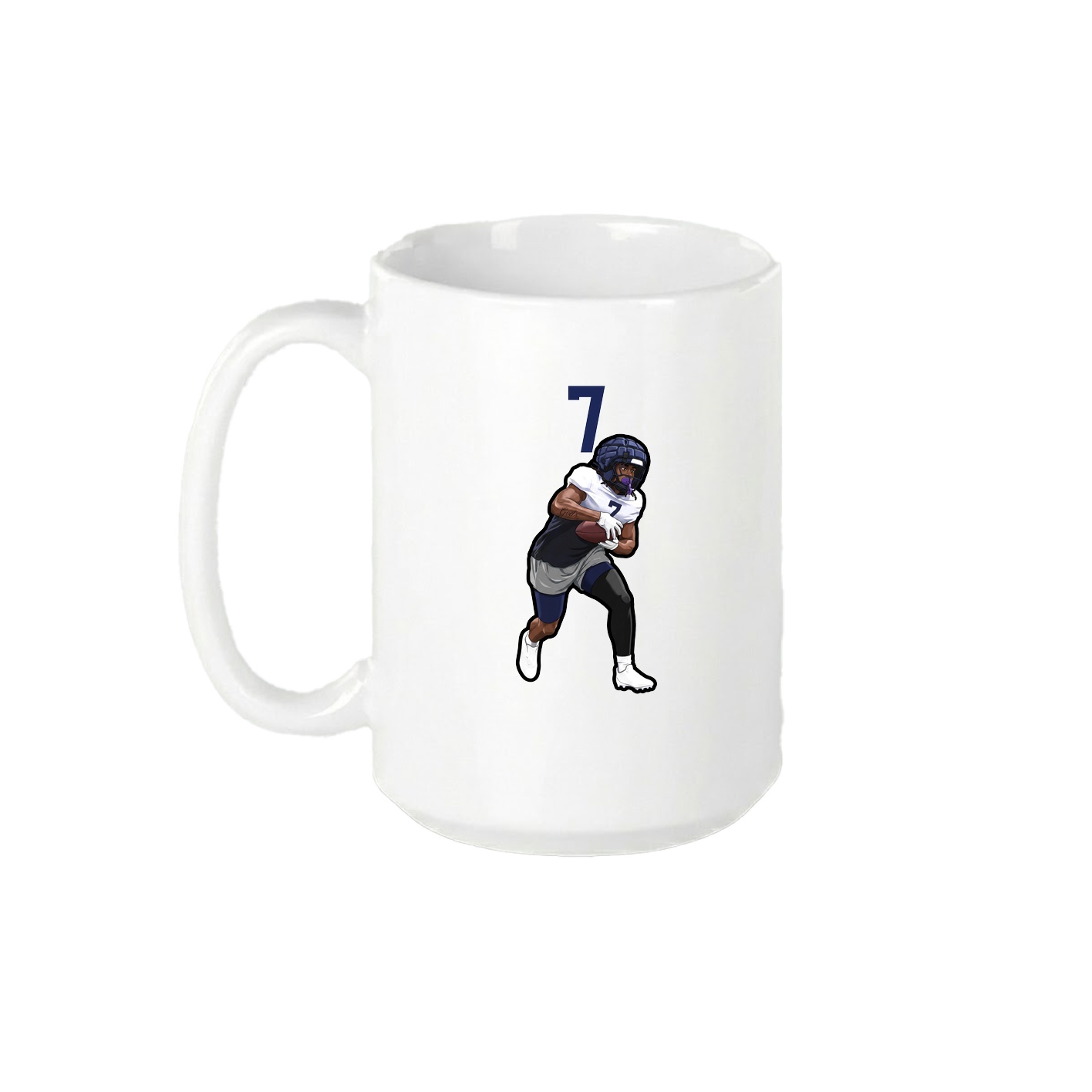 15oz Coffee Mug — Number Top in White