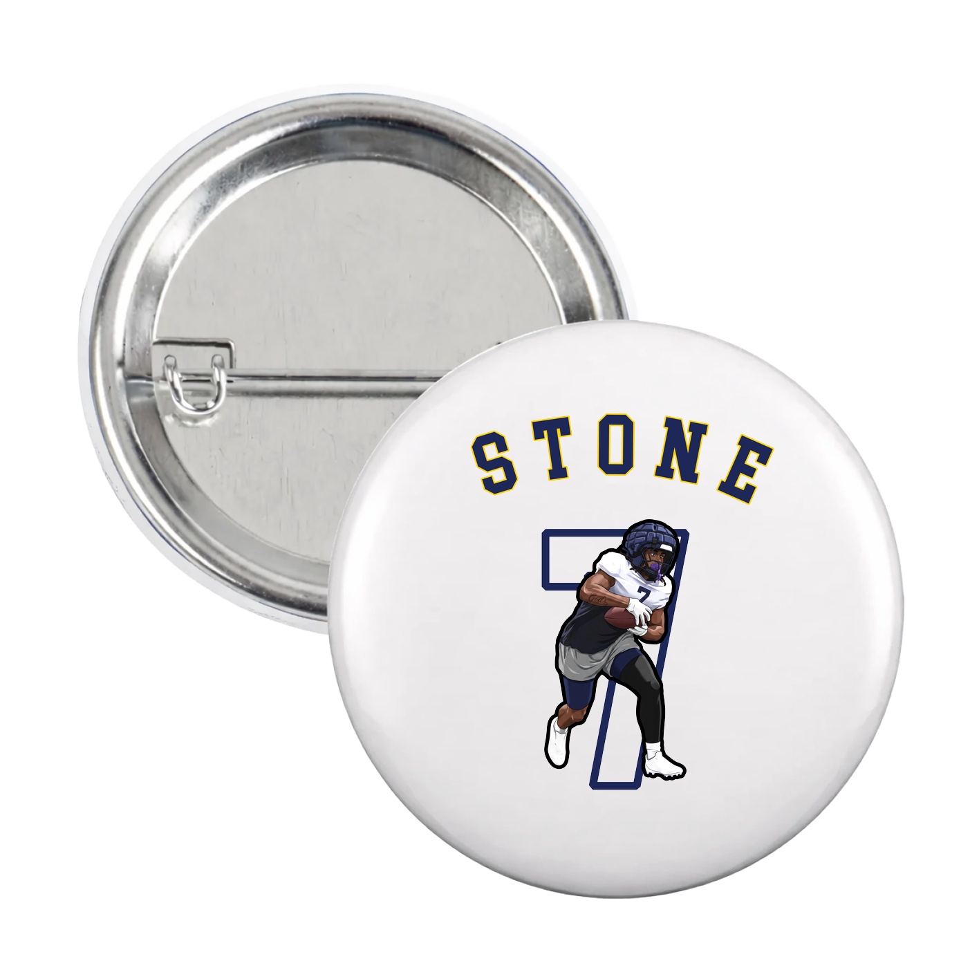 Game Day Button — Shirsey Arch in White