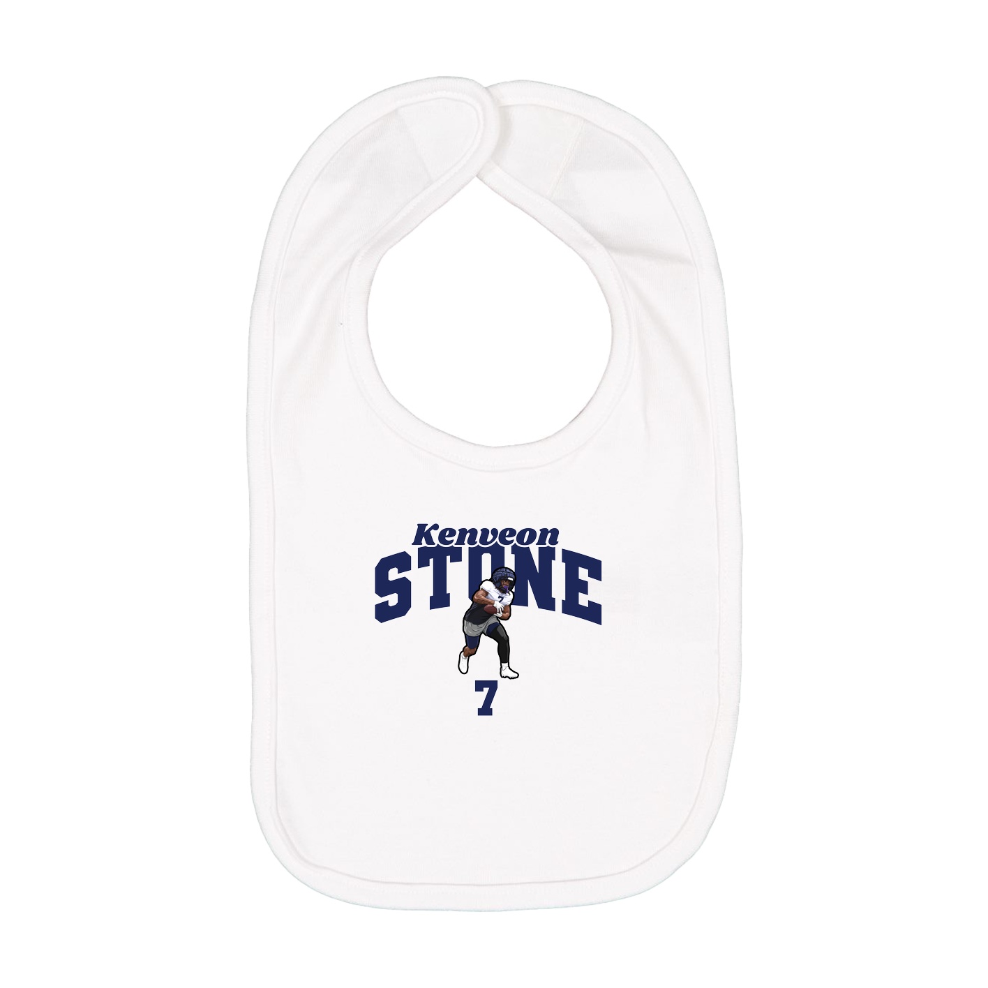 Infant Bib — Signature Arch in White