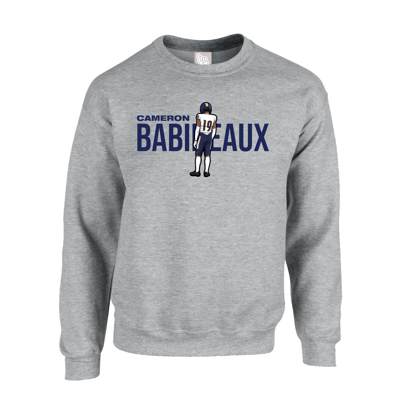 Fleece Crew — Player Name in Grey