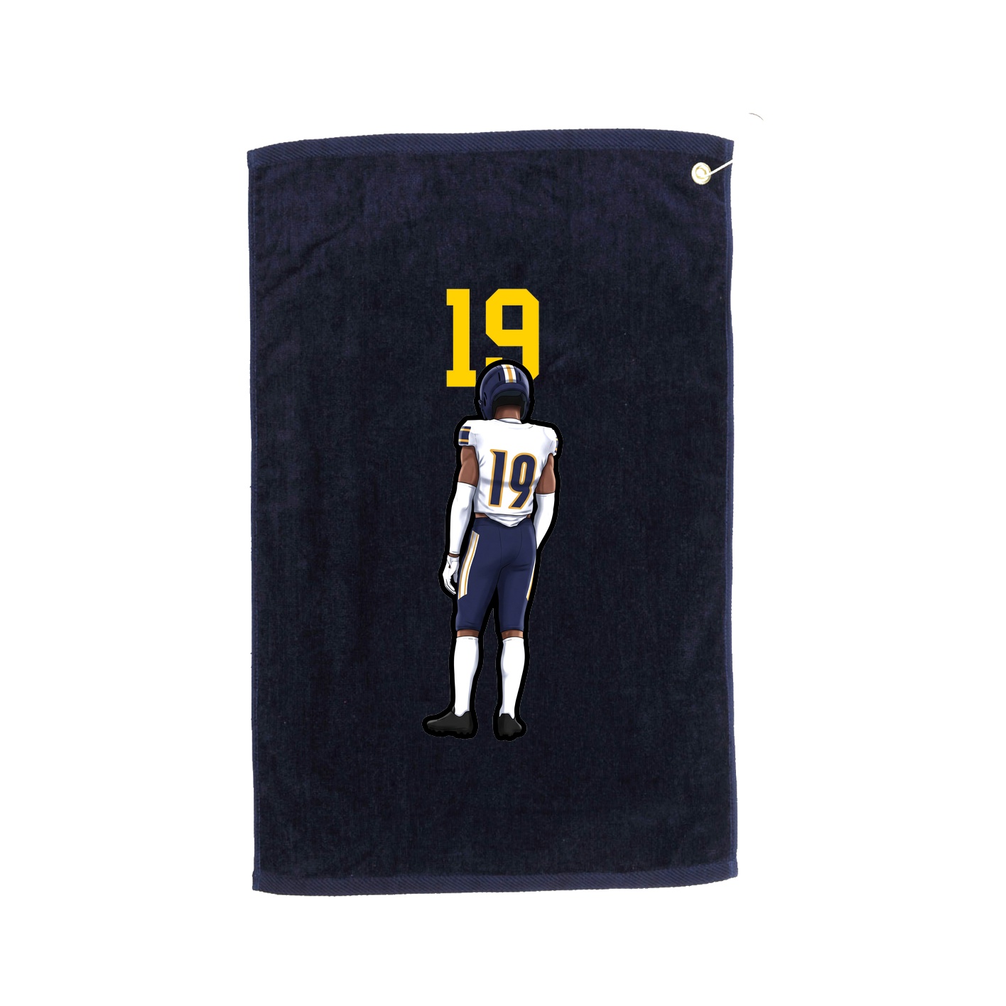 Golf Towel — Number Top in Navy
