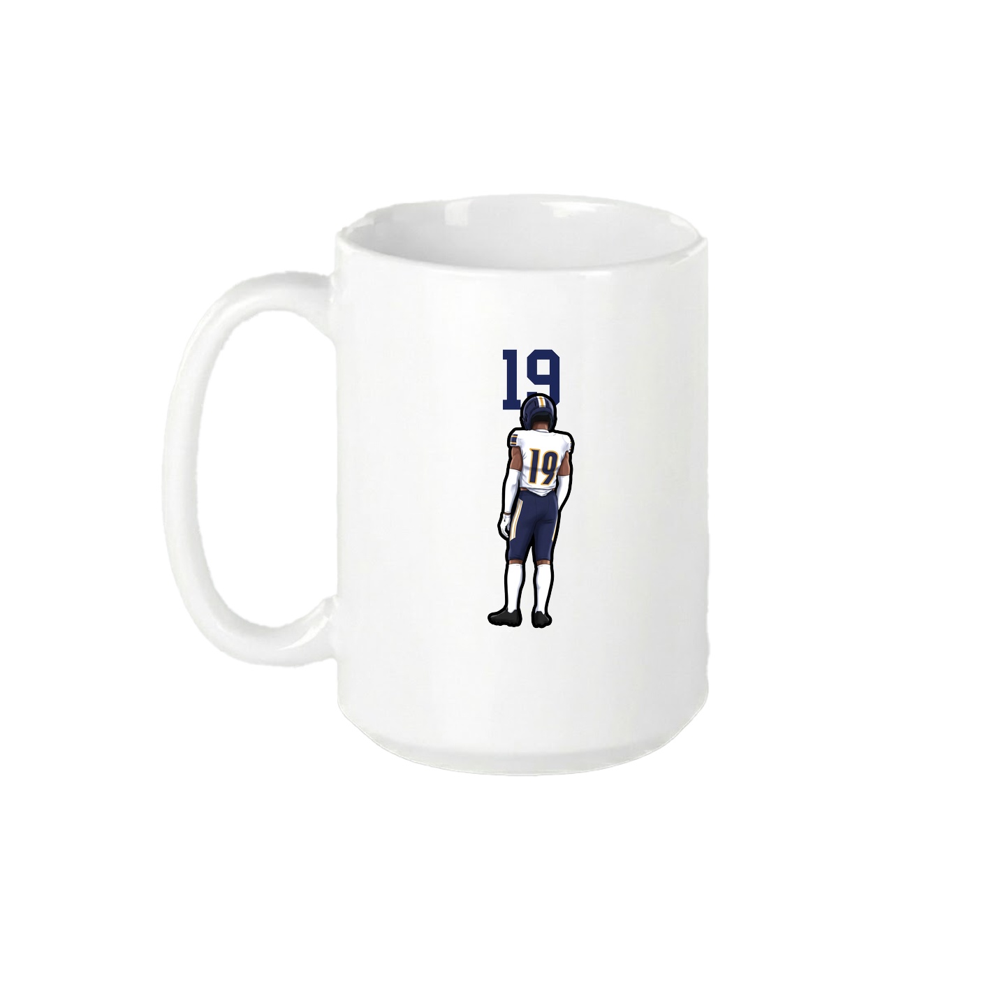 15oz Coffee Mug — Number Top in White