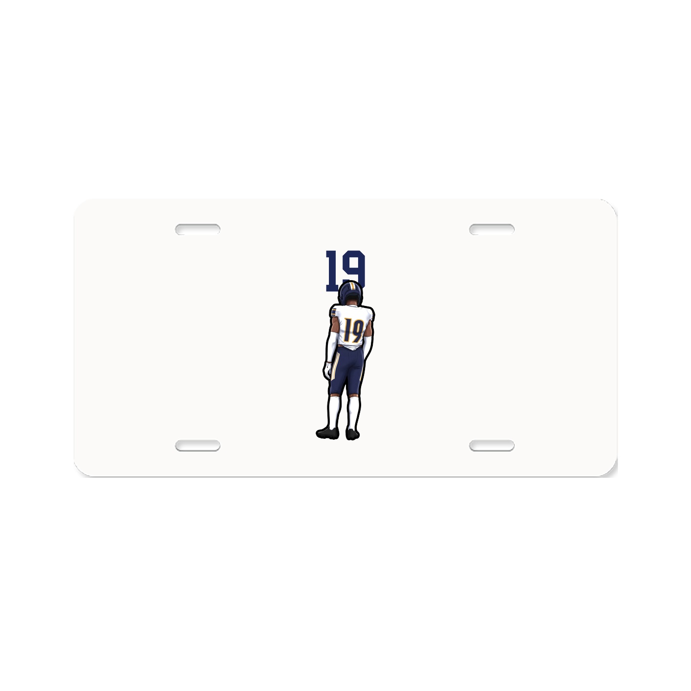 License Plate — Number Top in Classic