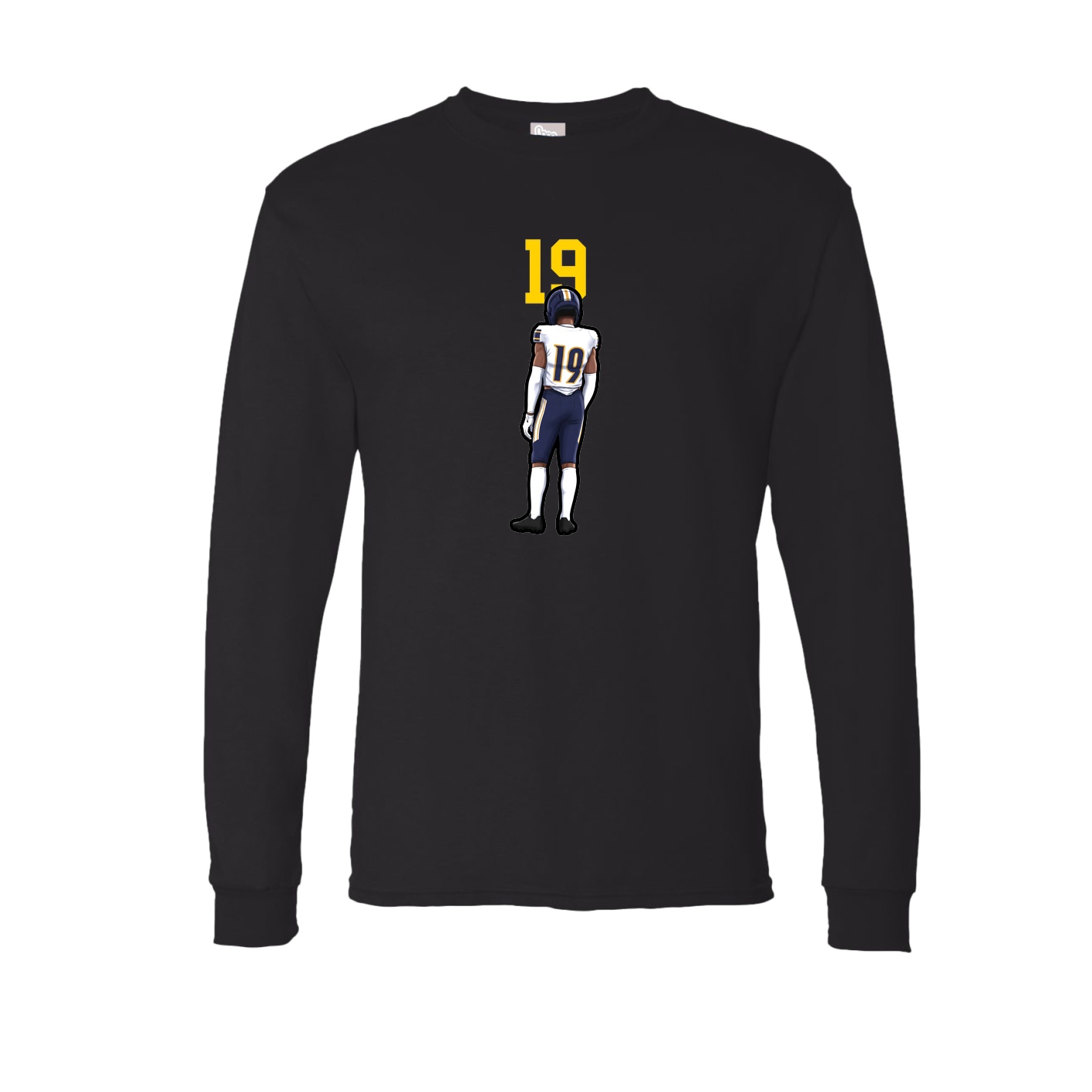 Long Sleeve Tee — Number Top in Black