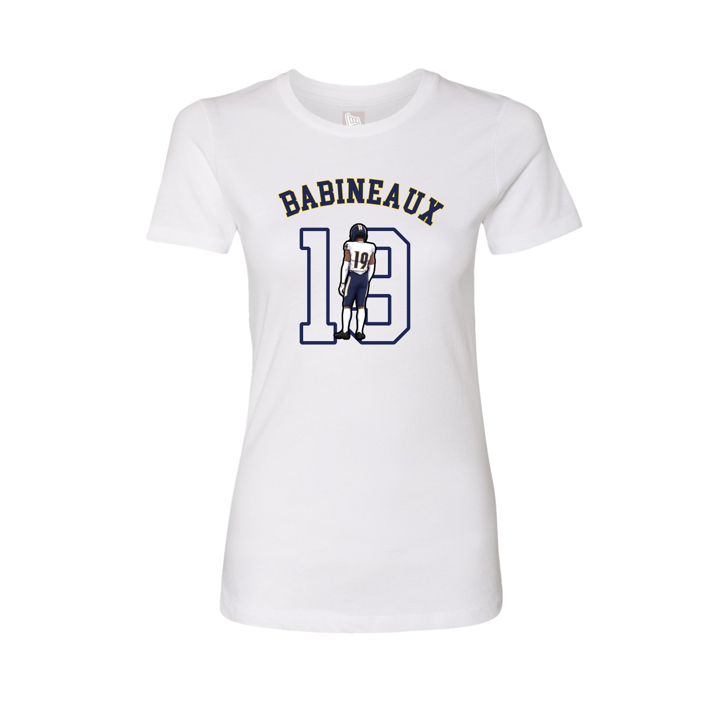 Fitted Women's Tee — Shirsey Arch in White