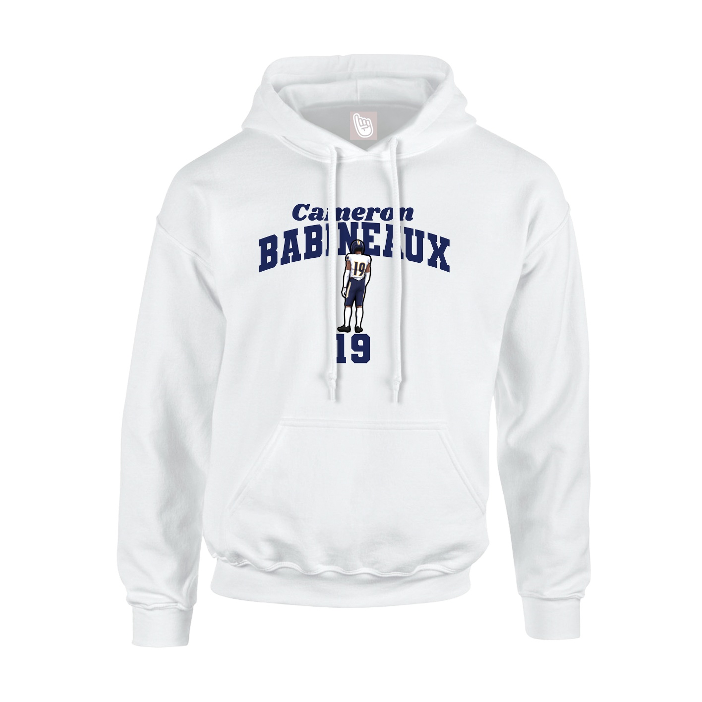 Hoodie — Signature Arch in White