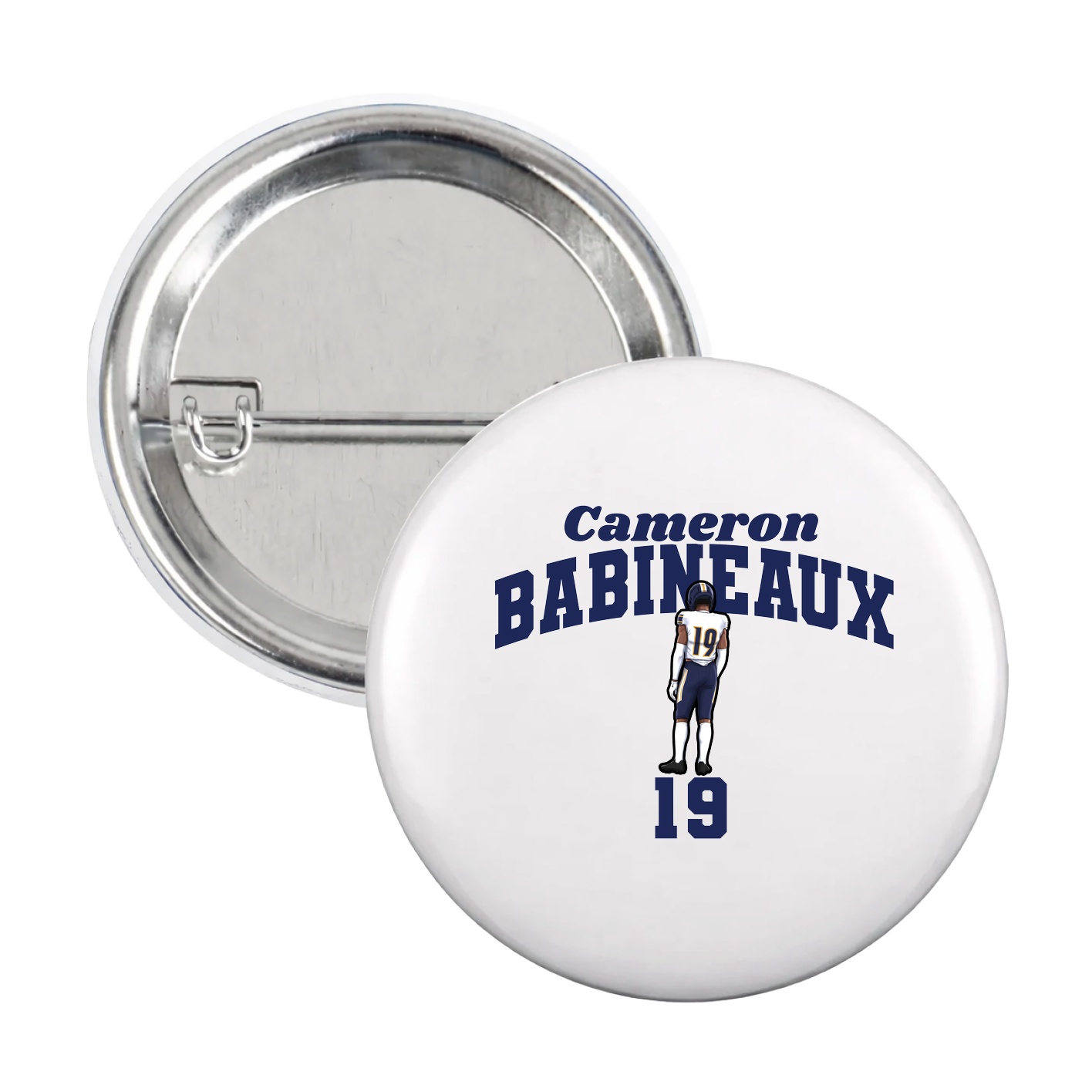 Game Day Button — Signature Arch in White
