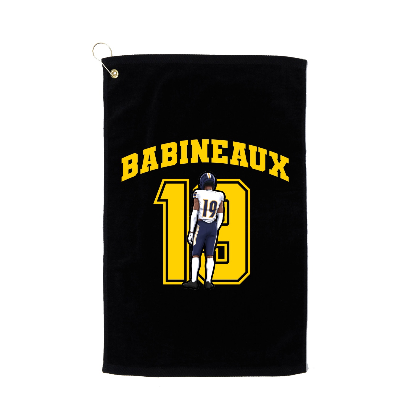 Golf Towel — Number in Black