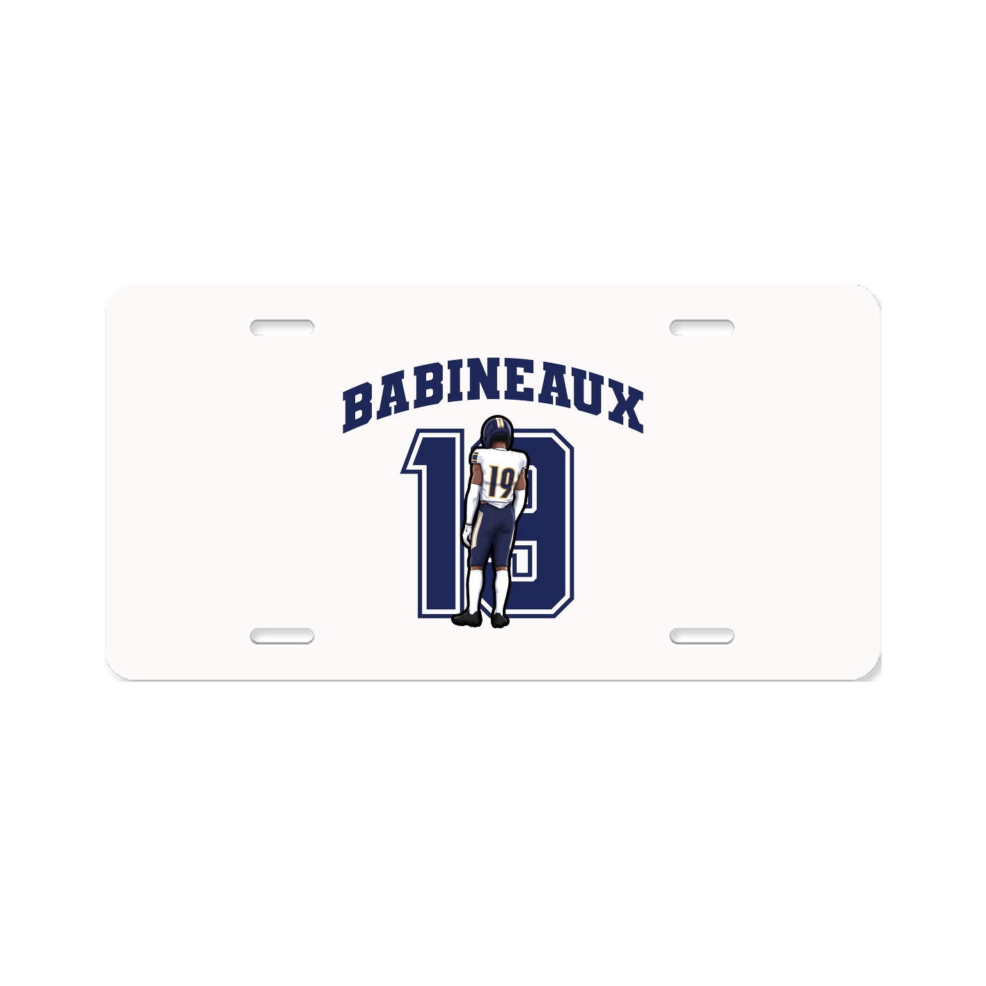 License Plate — Number in Classic