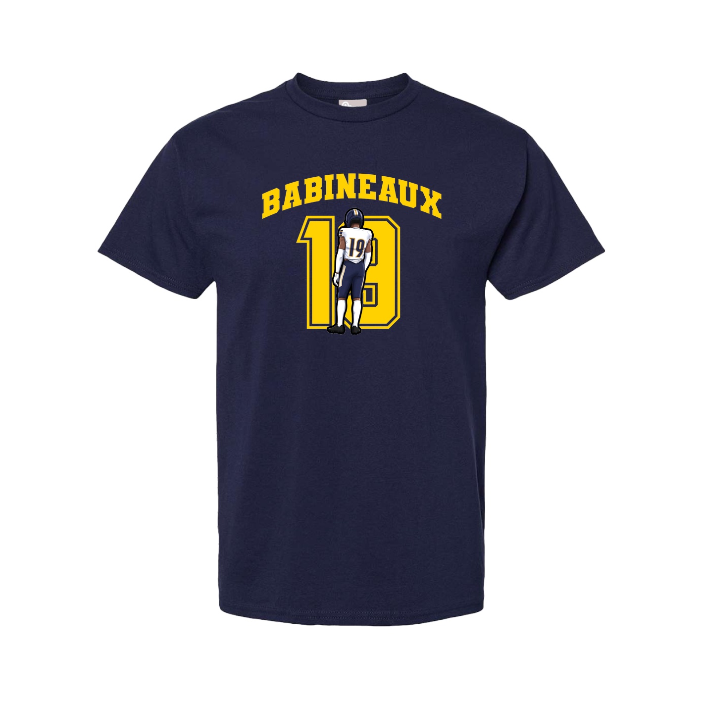 Youth Tee — Number in Navy