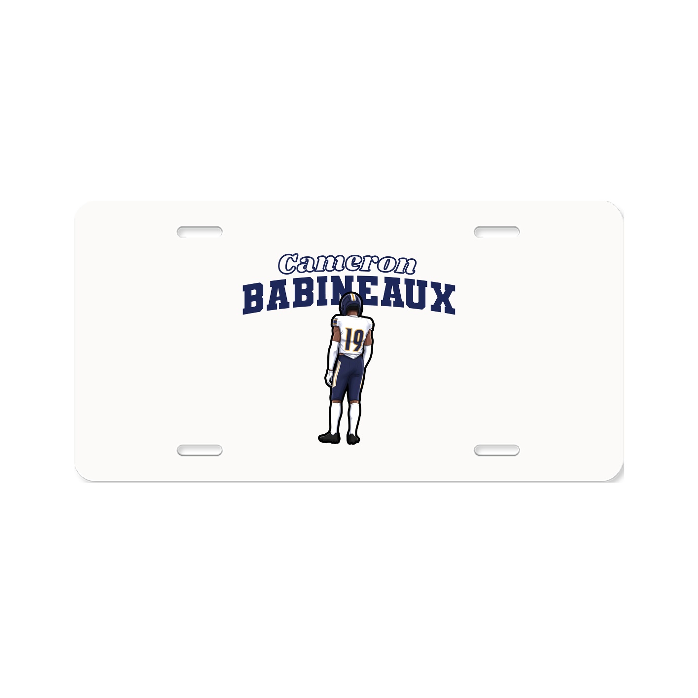 License Plate — Name Arch in Classic