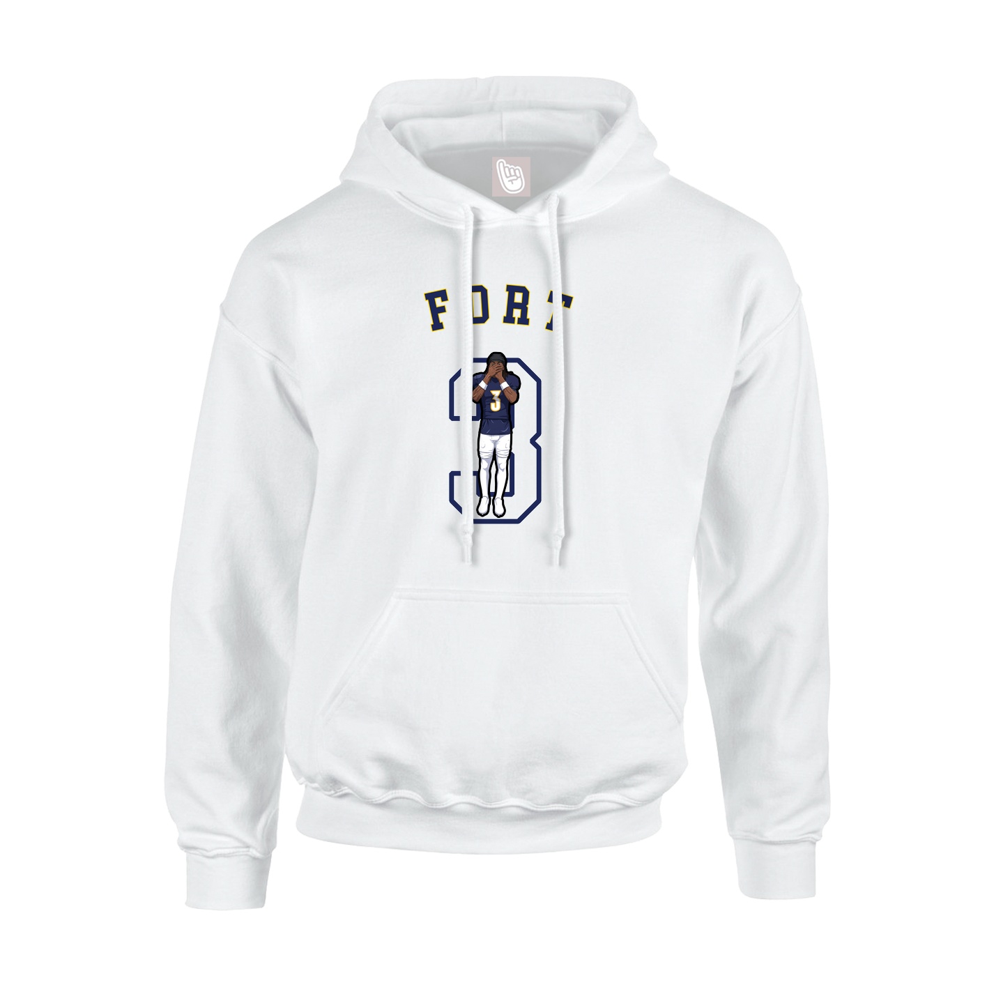 Youth Hoodie — Shirsey Arch in White