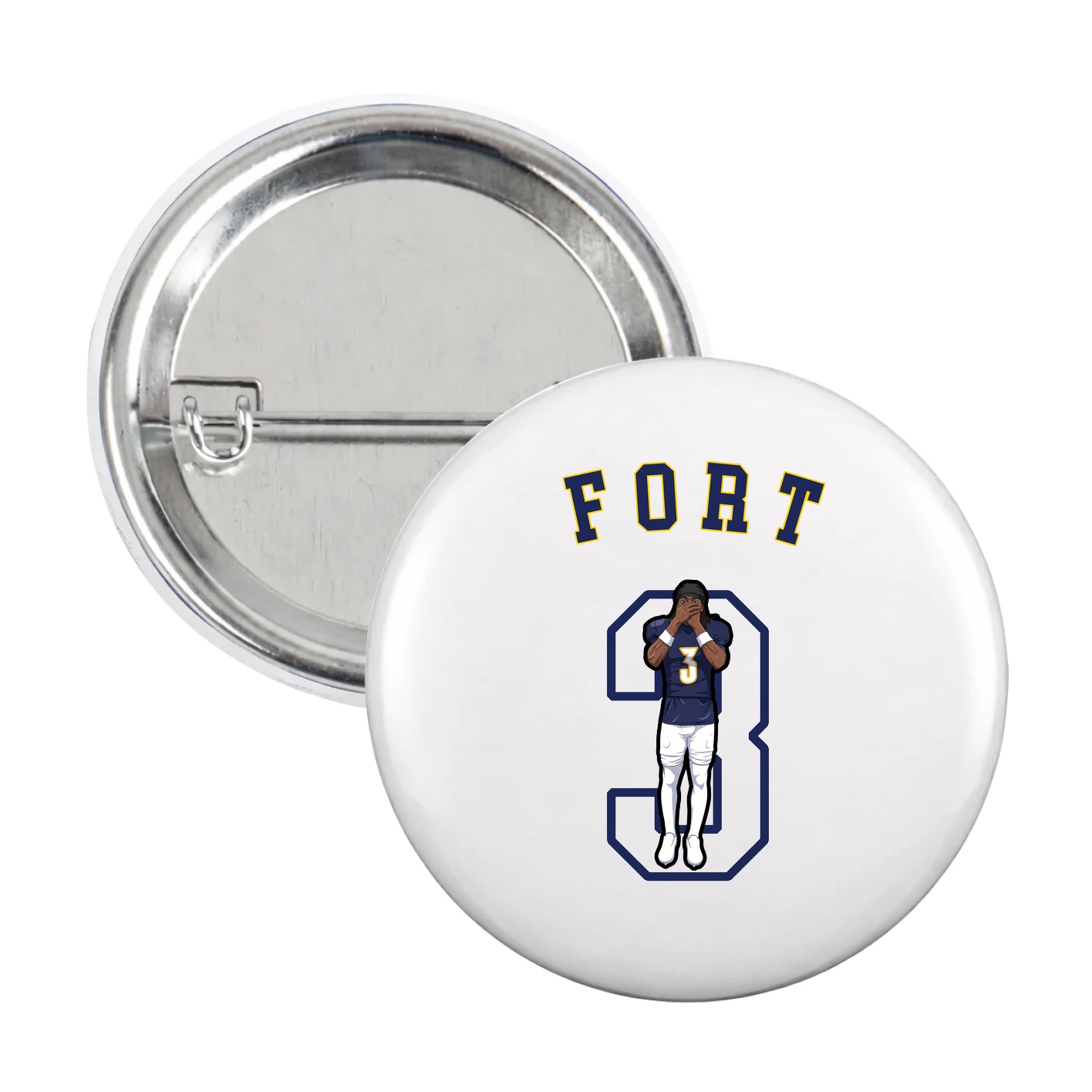 Game Day Button — Shirsey Arch in White