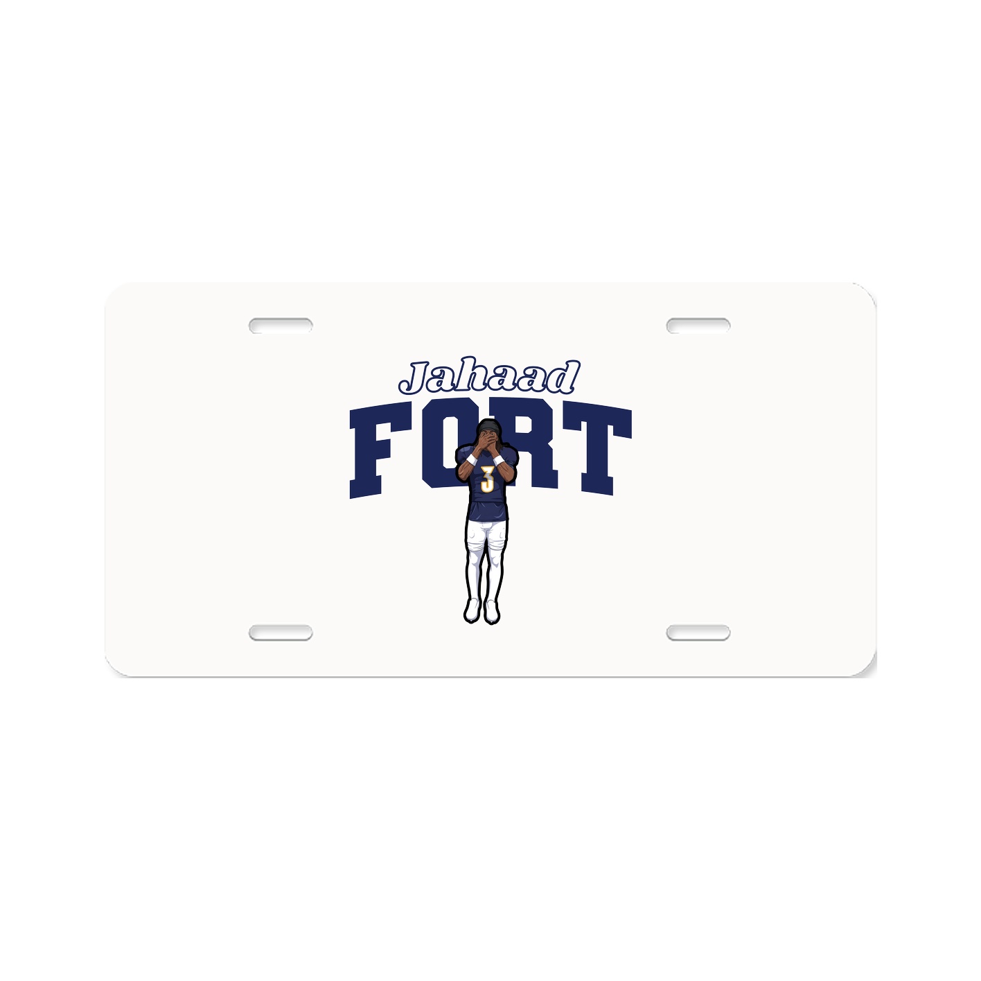 License Plate — Name Arch in Classic