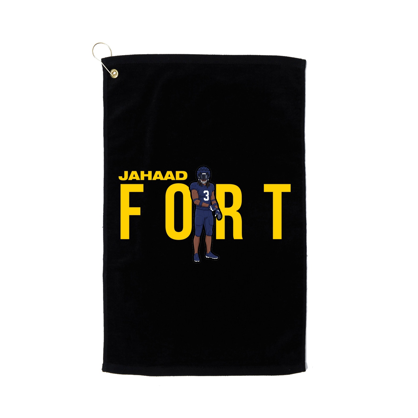Golf Towel — Player Name in Black