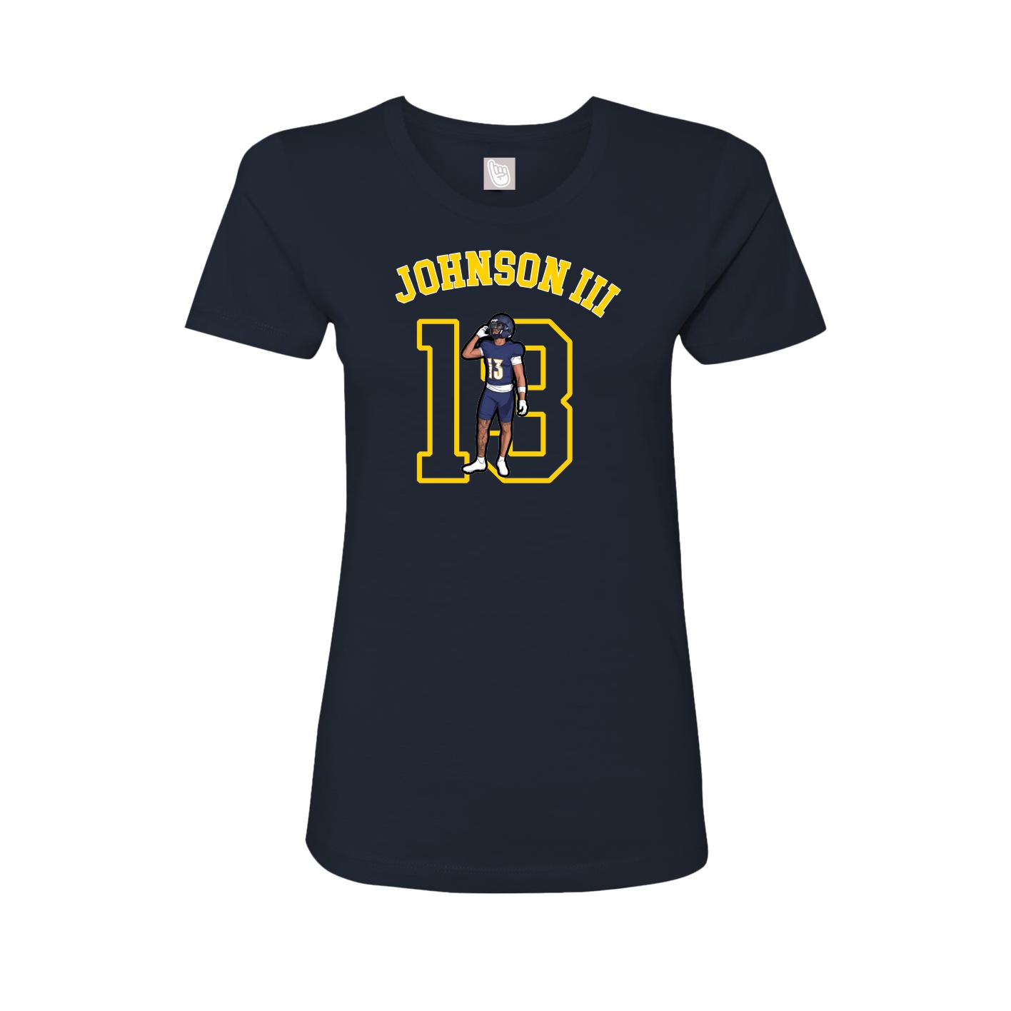 Fitted Women's Tee — Shirsey Arch in Navy
