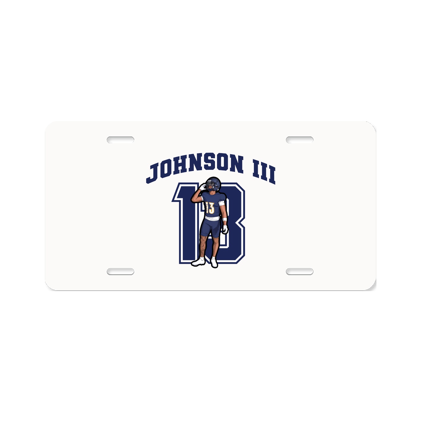 License Plate — Number in Classic