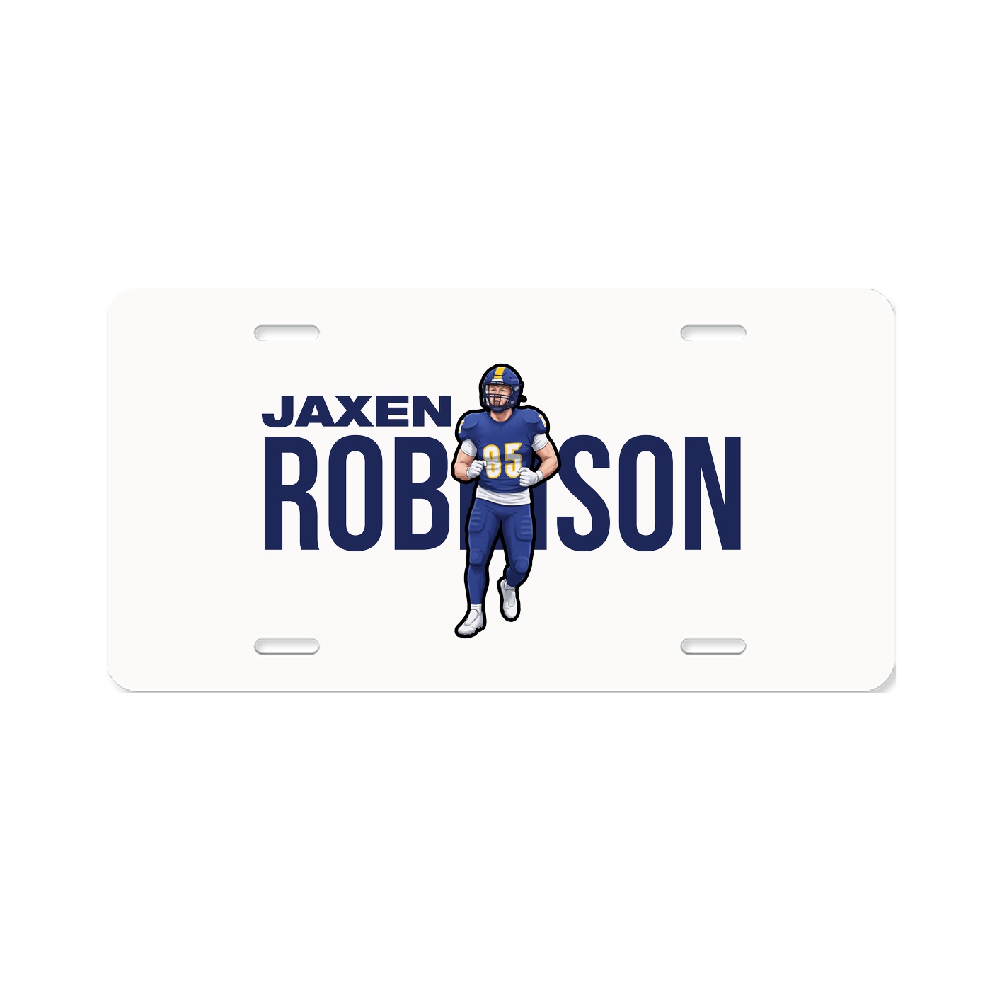 License Plate — Player Name in Classic
