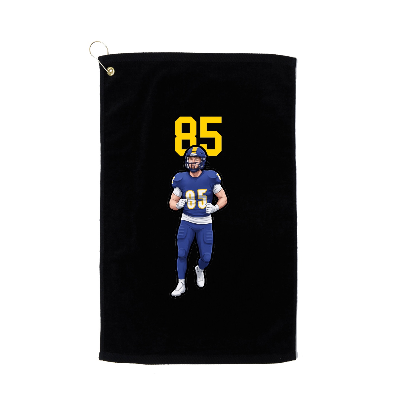 Golf Towel — Number Top in Black