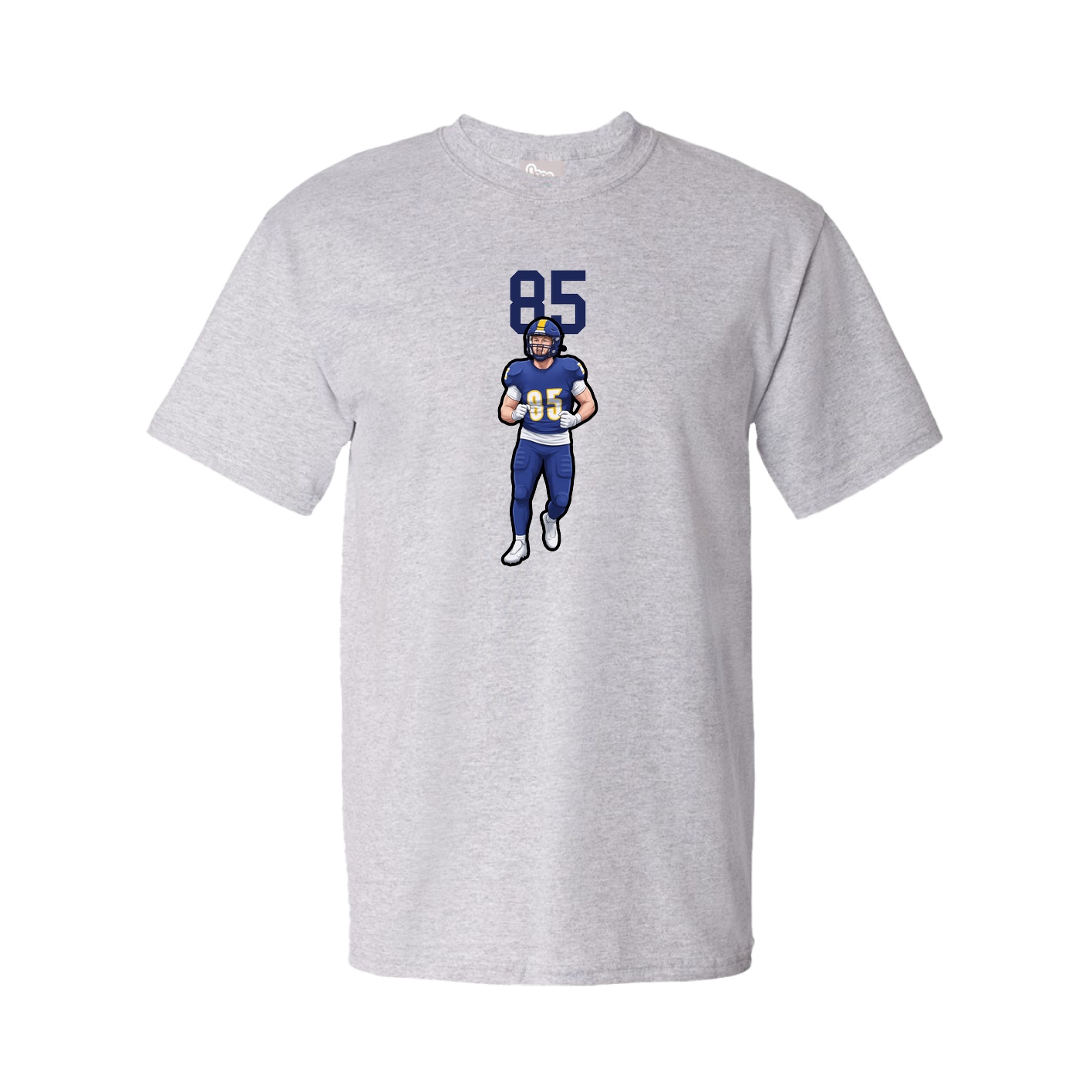 Youth Tee — Number Top in Grey