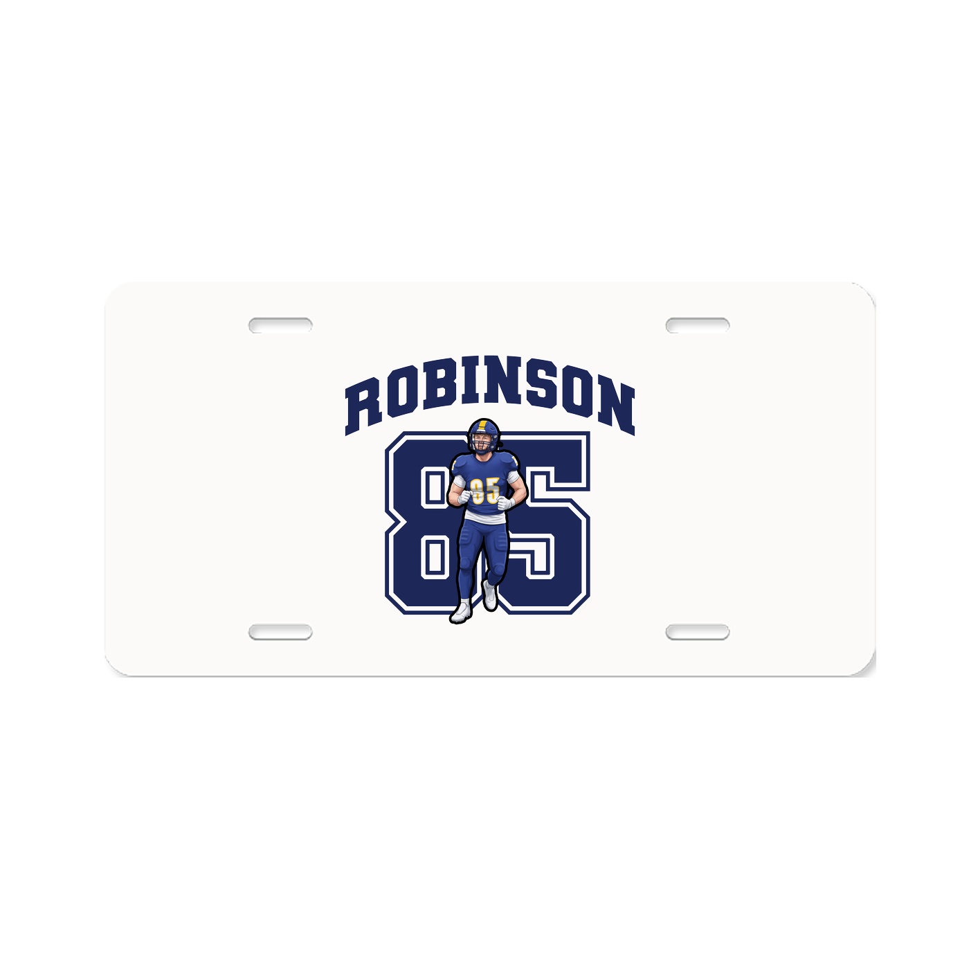 License Plate — Number in Classic