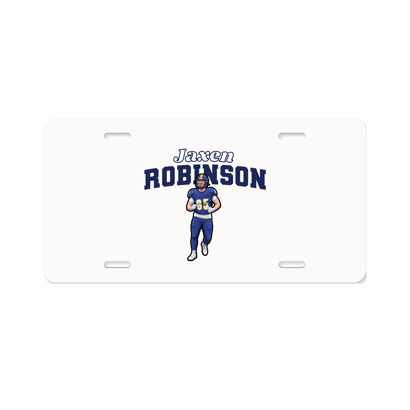 License Plate — Name Arch in Classic