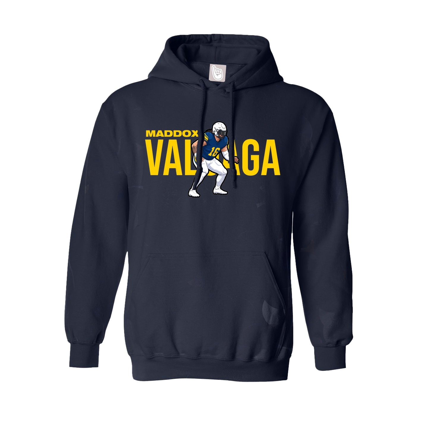 Hoodie — Player Name in Navy