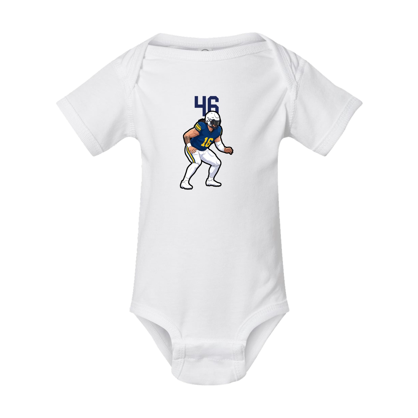 Baby Onesie — Number Top in White