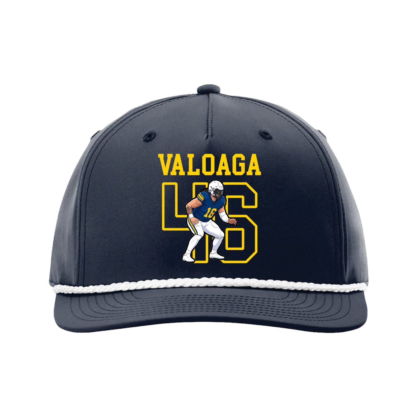 Five-Panel Classic Rope Cap — Shirsey in Navy
