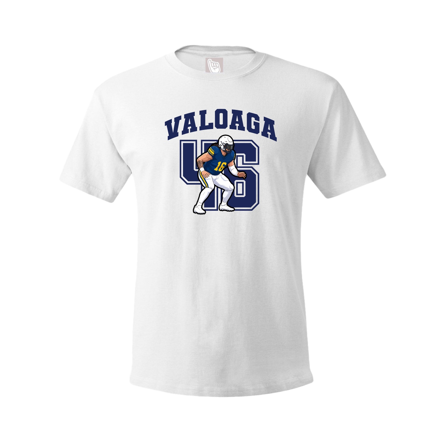 Youth Tee — Number in White