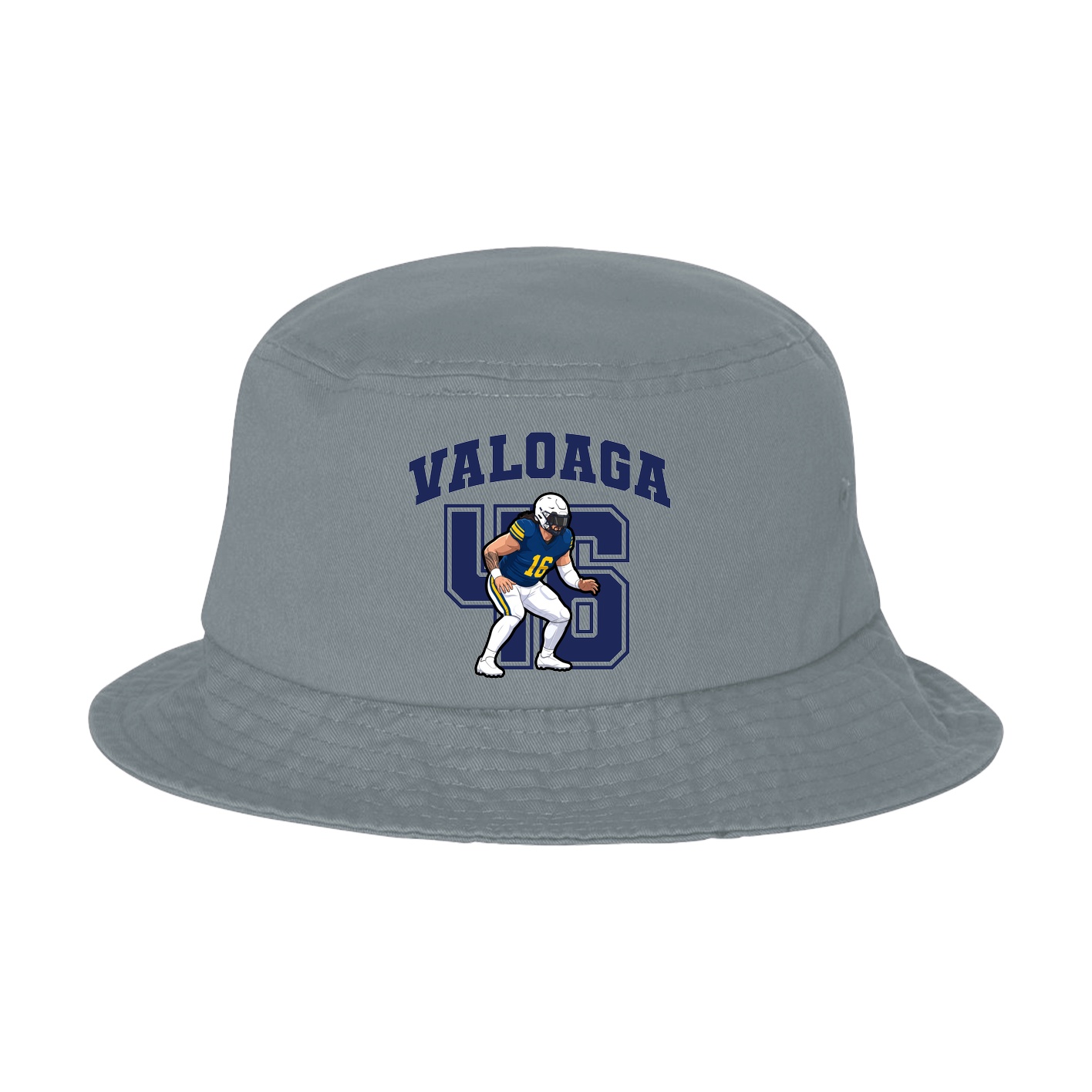 Bucket Cap — Number in Grey