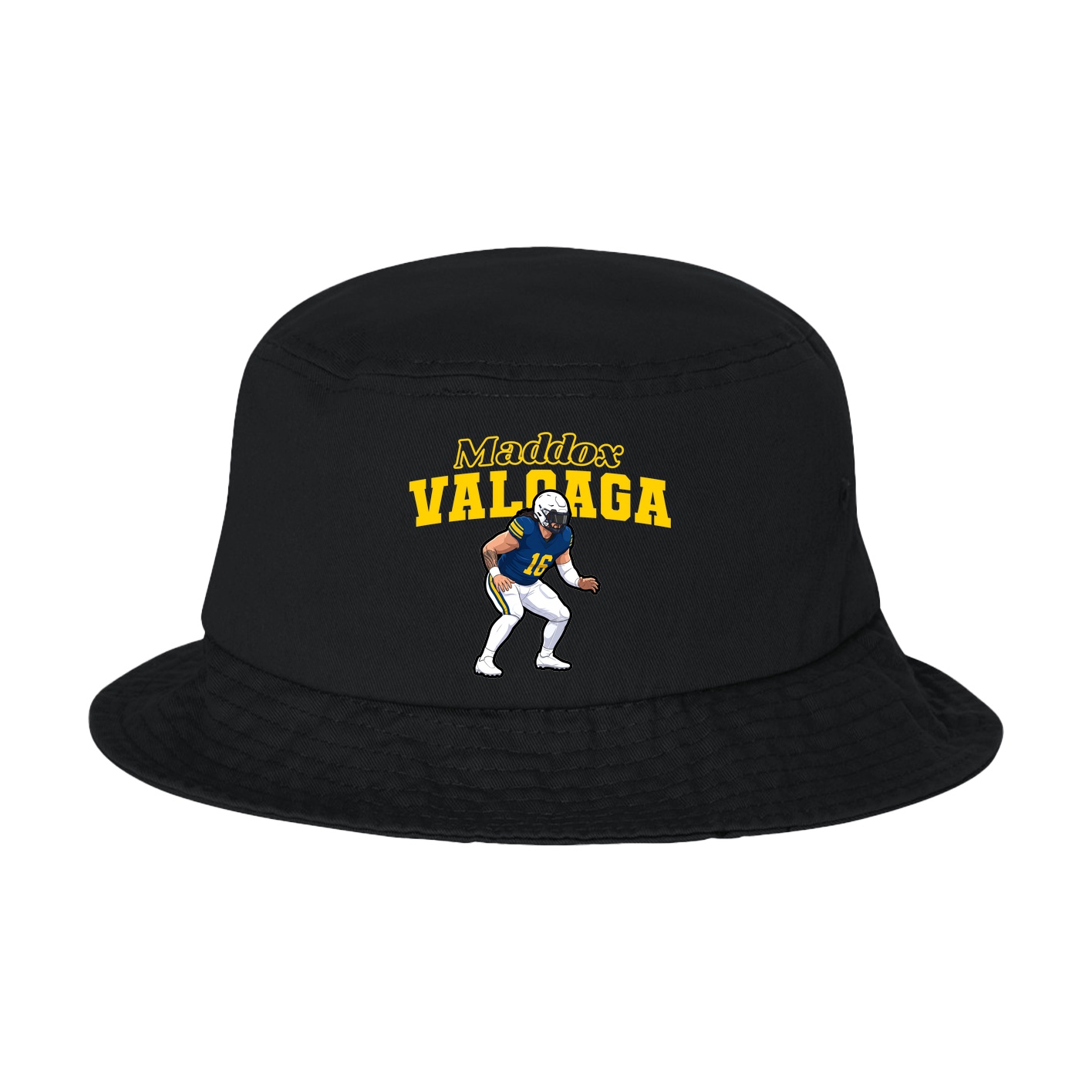 Bucket Cap — Name Arch in Black