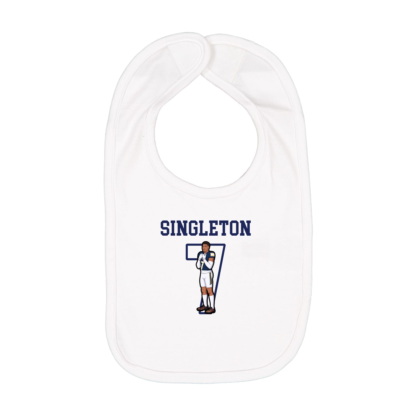 Infant Bib — Shirsey in White