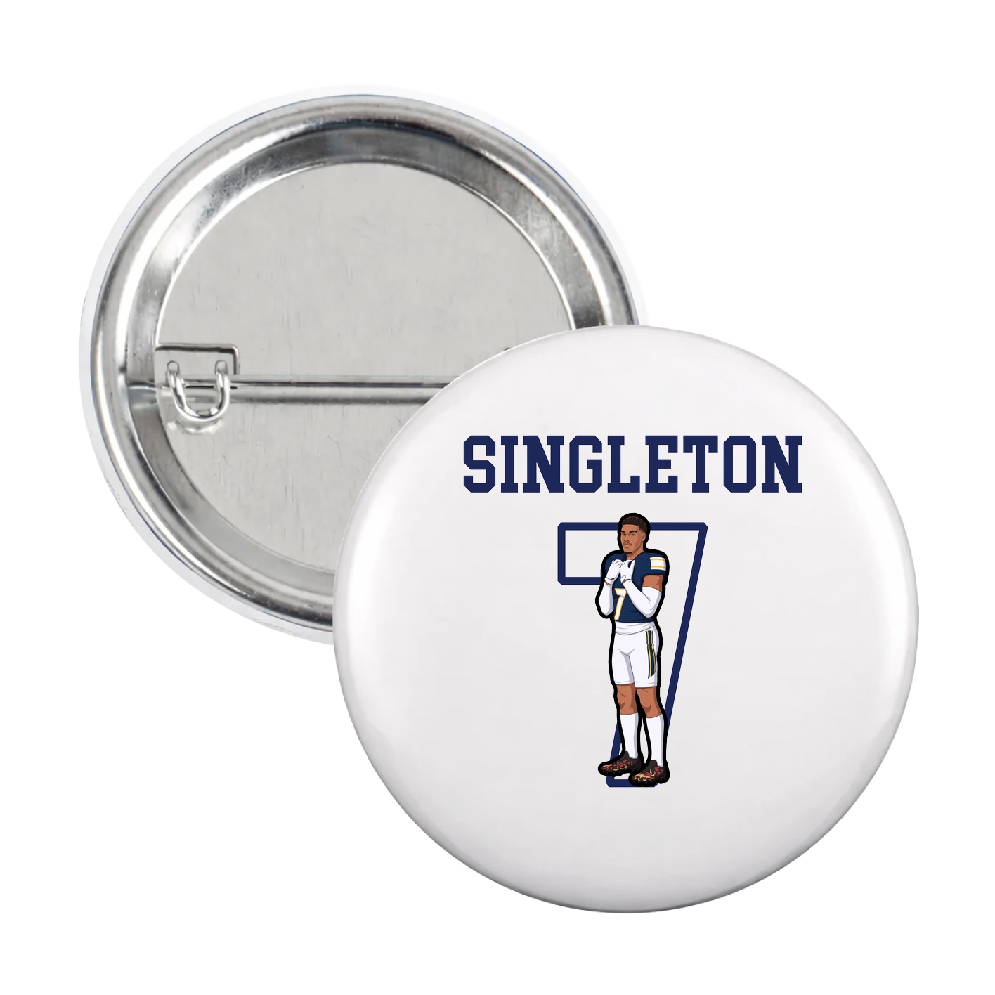 Game Day Button — Shirsey in White