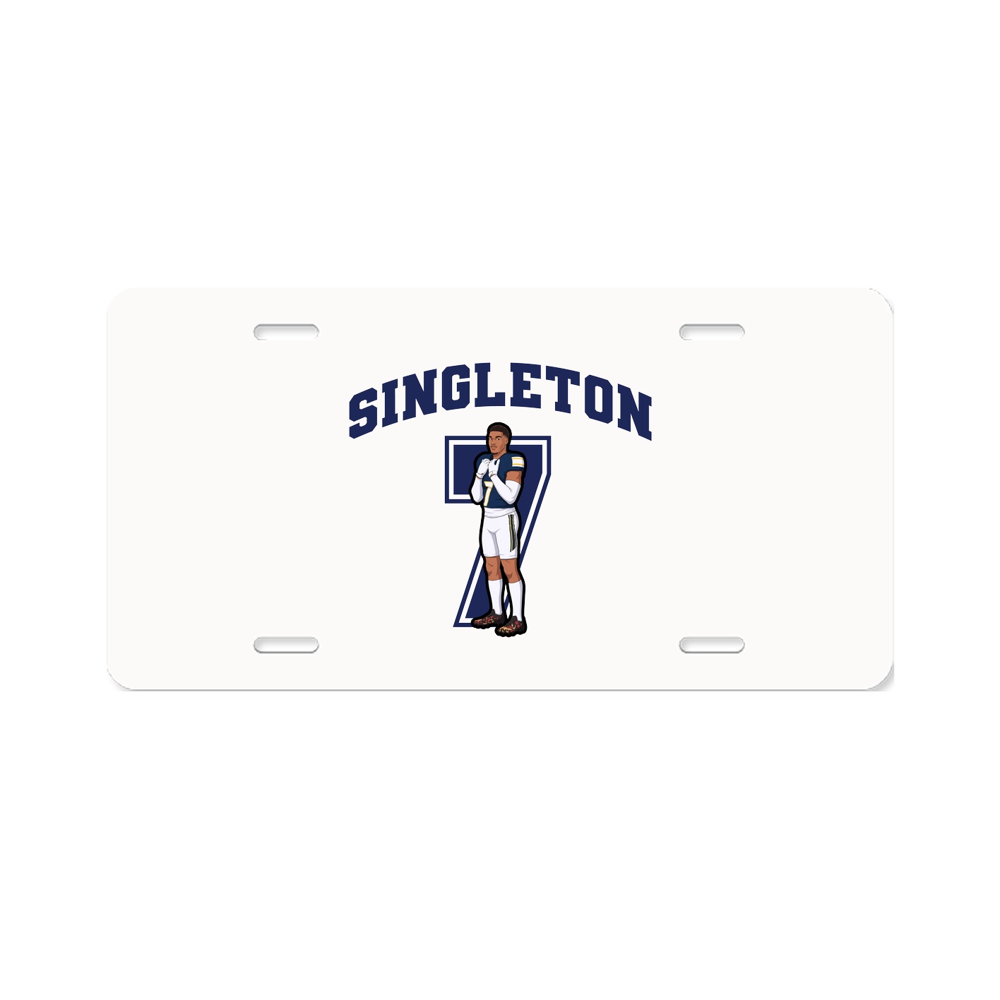 License Plate — Number in Classic