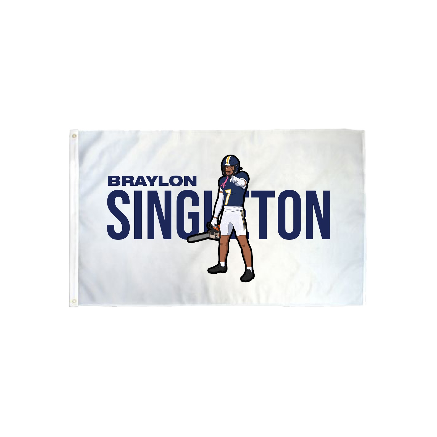 3x5 Flag — Player Name in Classic