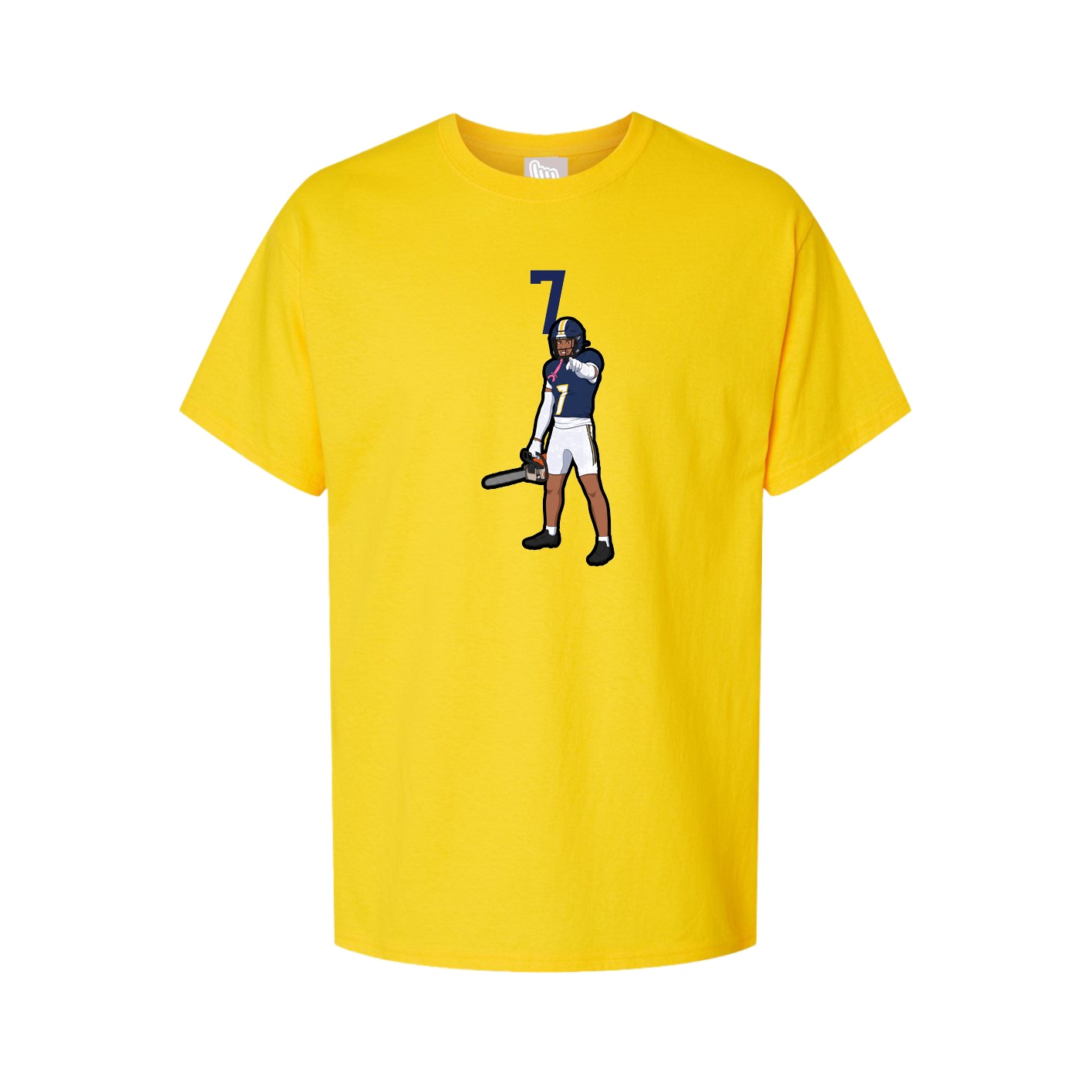 Youth Tee — Number Top in Gold