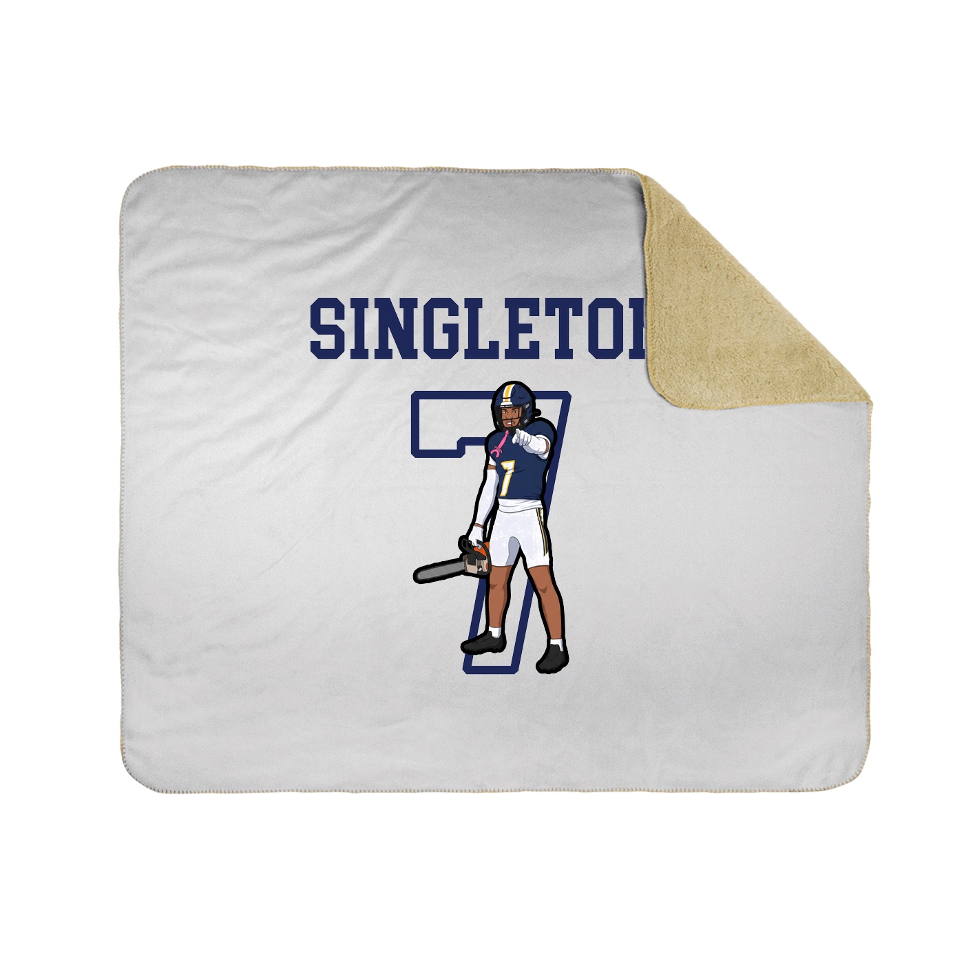 Throw Blanket — Shirsey in White