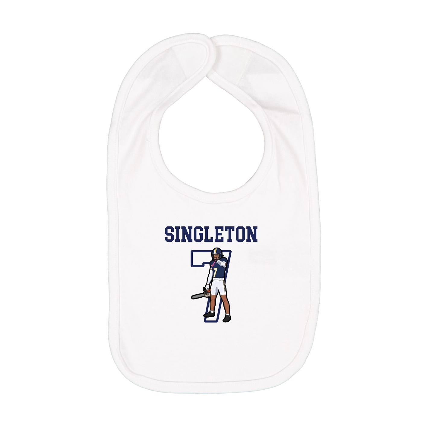 Infant Bib — Shirsey in White