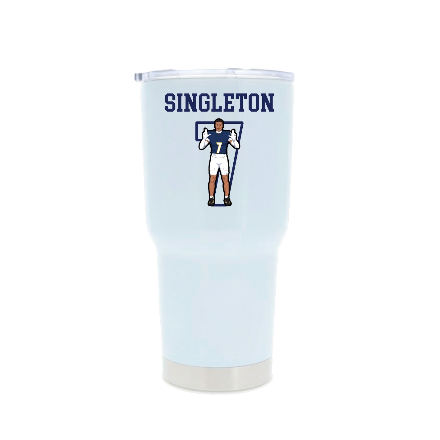 30oz Stainless Steel Tumbler — Shirsey in White
